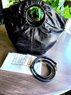 HOBO International Limited Edition Black Leather Giorgia 30th Anniversary Bag